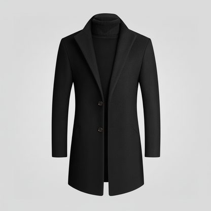 Abrigo Largo Elegante para Hombre | Abrigo con Solapa 0