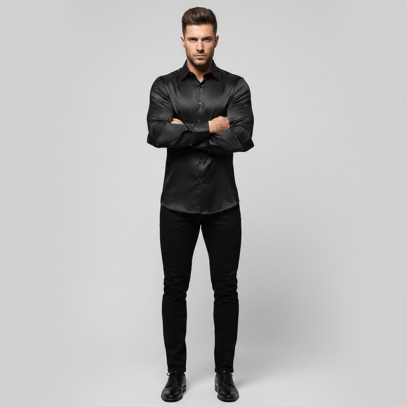 Camisa Jethro | Camisa de Vestir Sin Arrugas para Hombre