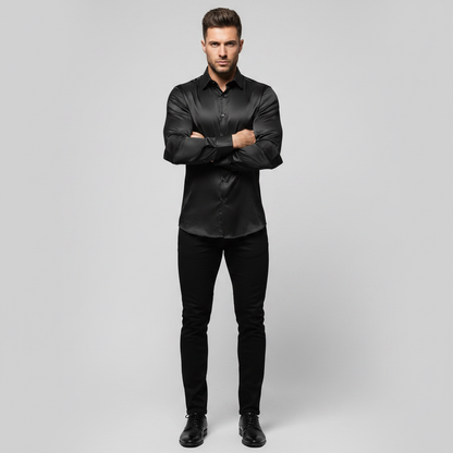 Camisa Jethro | Camisa de Vestir Sin Arrugas para Hombre