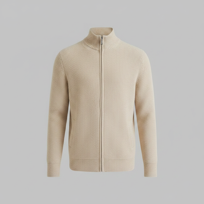 Cárdigan Ajustado con Cremallera | Moda Masculina 0