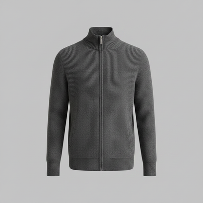Cárdigan Ajustado con Cremallera | Moda Masculina 6