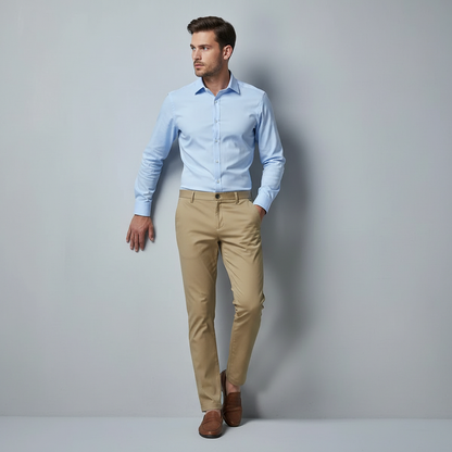 Pantalón Slim Fit Elástico para Hombre Saúl | Pantalones Hombre