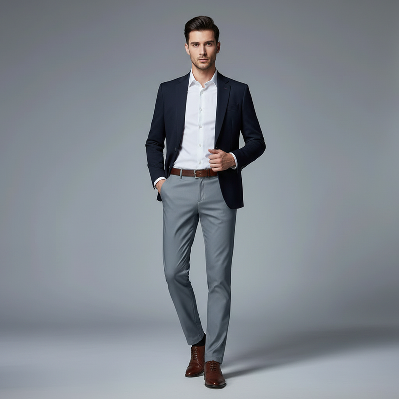 Pantalón Slim Fit Elástico para Hombre Saúl | Pantalones Hombre