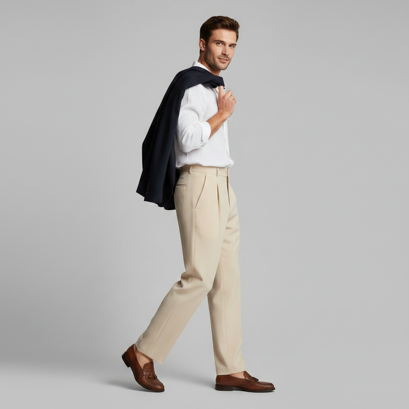 Pantalones Plisados para Hombre | Pantalones Formales Elegantes