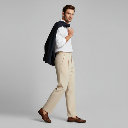 Pantalones Plisados para Hombre | Pantalones Formales Elegantes