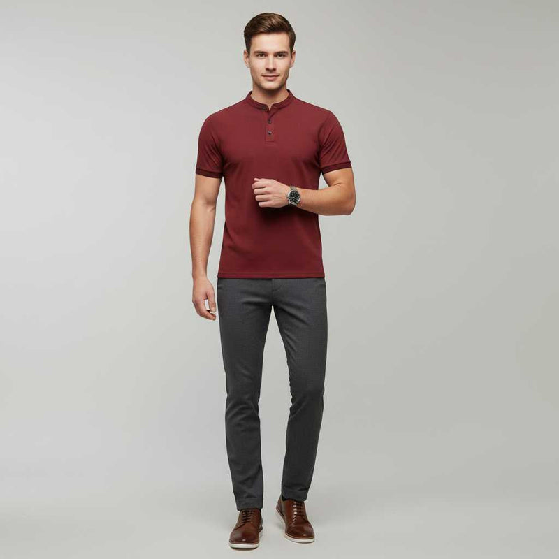 Polo Elegante Blanco Hombre | Camisa Polo Manga Larga Casual