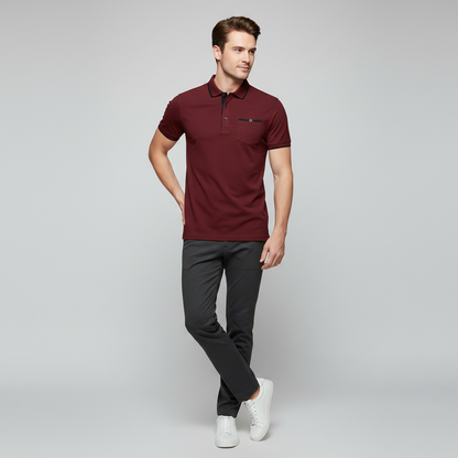Polo Elegante Blanco para Hombre | Polo Manga Larga Casual