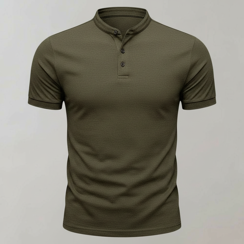 Polo Elegante Blanco Hombre | Camisa Polo Manga Larga Casual 0
