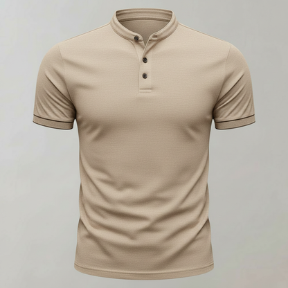 Polo Elegante Blanco Hombre | Camisa Polo Manga Larga Casual 10