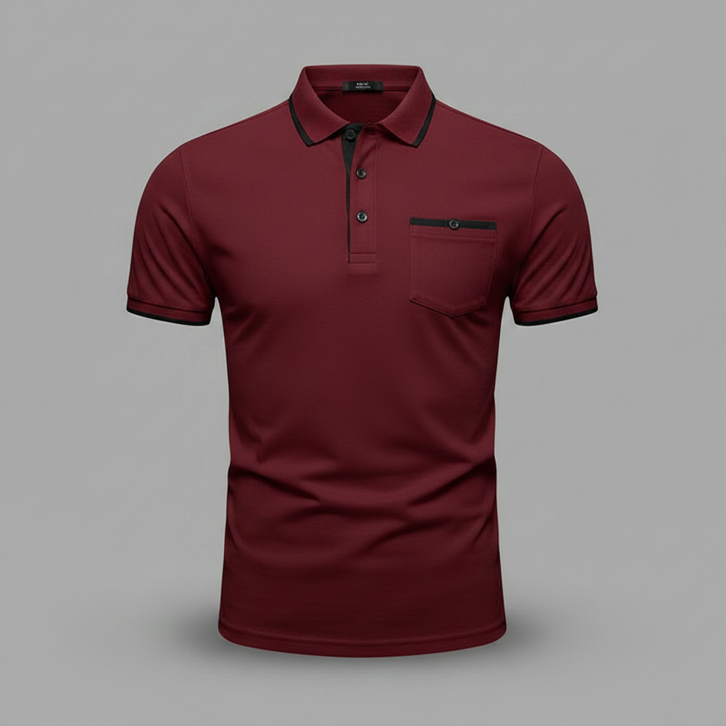 Polo Elegante Blanco para Hombre | Polo Manga Larga Casual 6