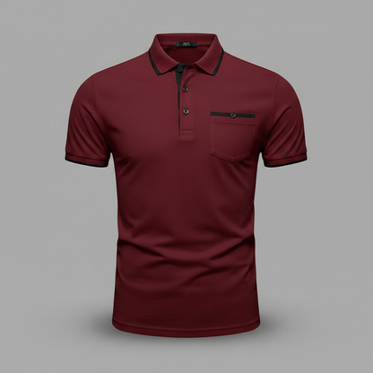 Polo Elegante Blanco para Hombre | Polo Manga Larga Casual 6