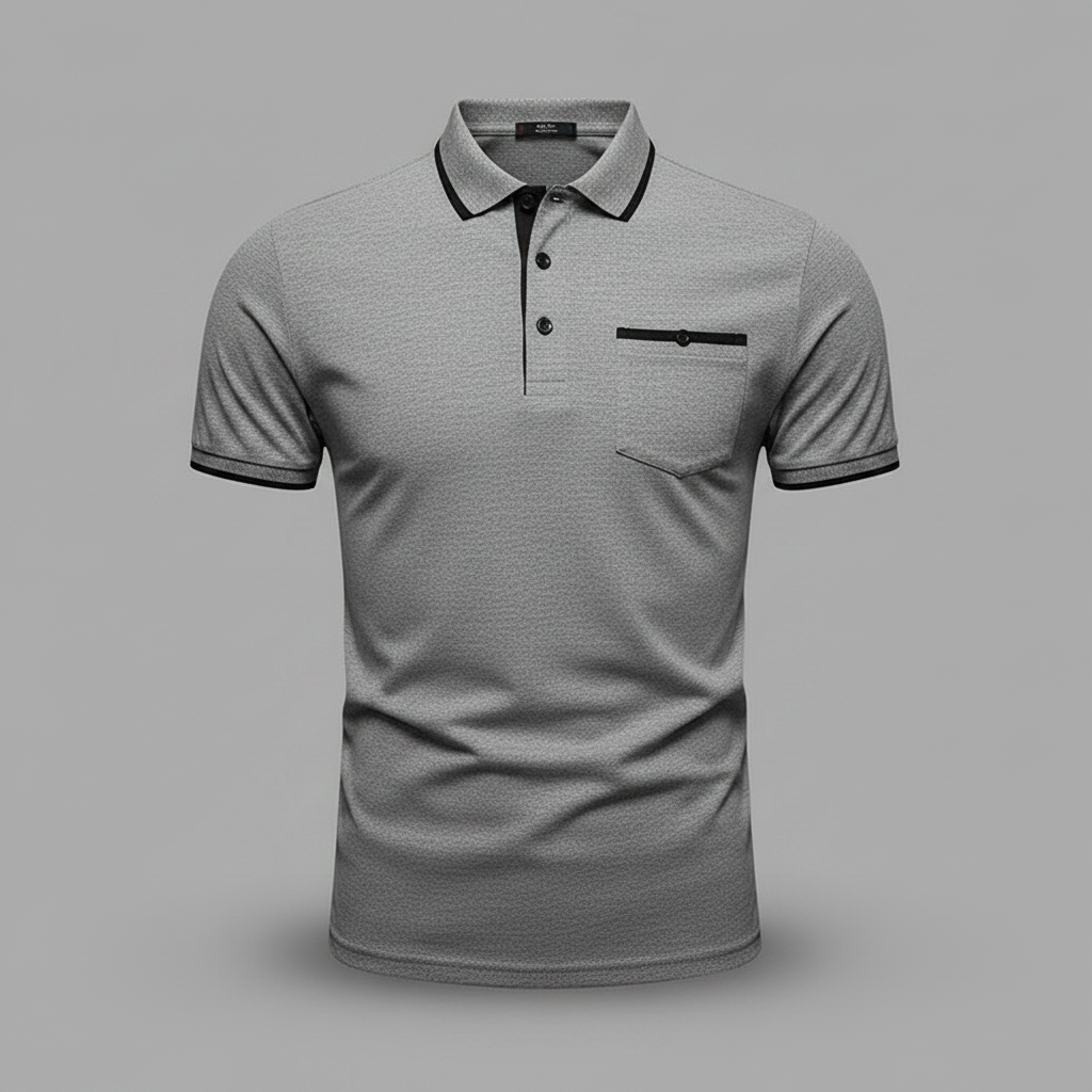 Polo Elegante Blanco para Hombre | Polo Manga Larga Casual 7