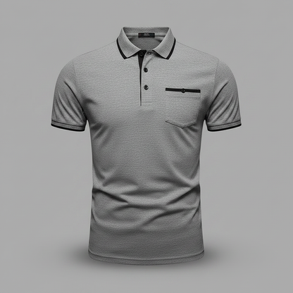 Polo Elegante Blanco para Hombre | Polo Manga Larga Casual 7