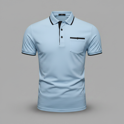 Polo Elegante Blanco para Hombre | Polo Manga Larga Casual 9
