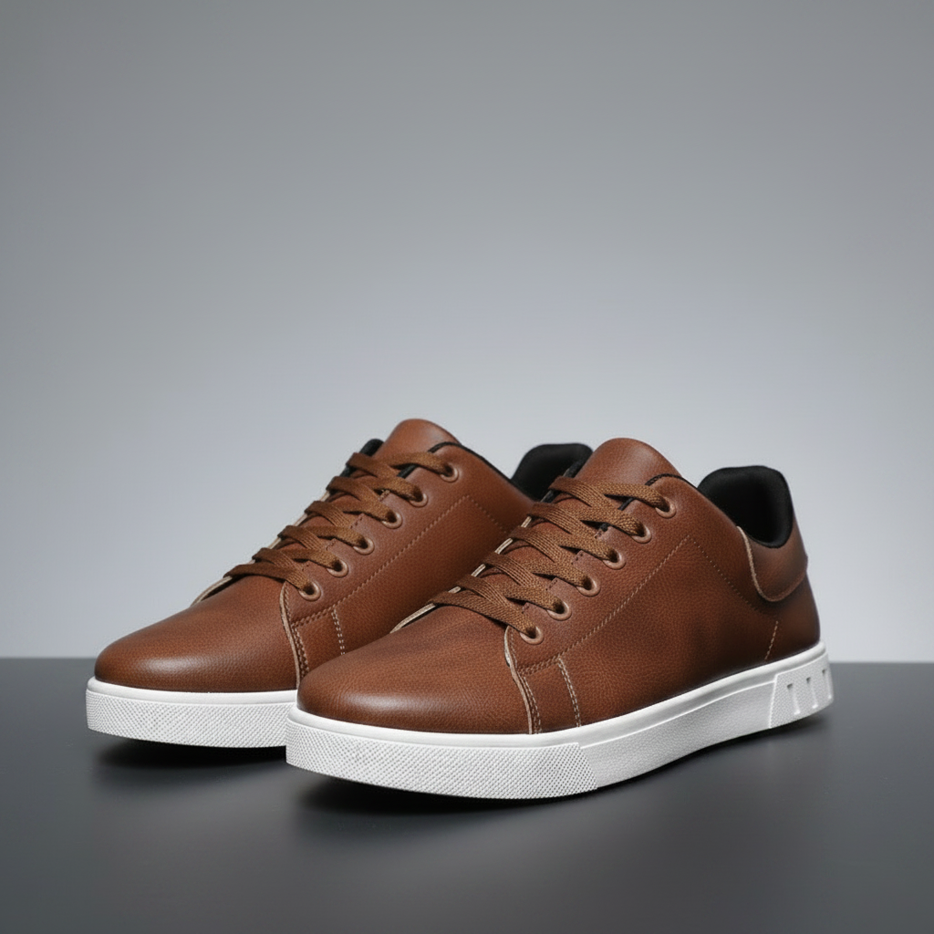 Zapatillas Blancas Hombre Cordones | Calzado Informal 0